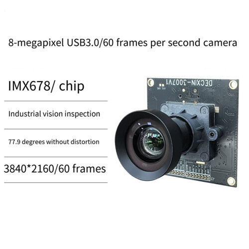 IMX678 USB3.0 Camera Module 8MP 4K HD 60fps Industrial Camera with Face Recognition UVC Protocol Support 77.9 Degree 1