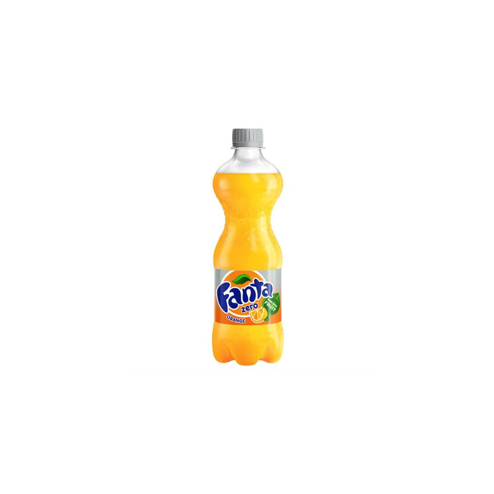 Fanta Orange Zero Fizzy Drinks 500Ml Case Of 12