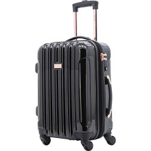 kensie Women's Alma Luggage Set, Black, 20-Inch Carry-On, Alma Luggage Set