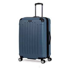 Kenneth Cole Reaction Renegade 16" Hardside Expandable 4-Wheel Spinner Mini Carry-on Luggage, Granite Blue, Renegade 28” Expandable,Lightweight