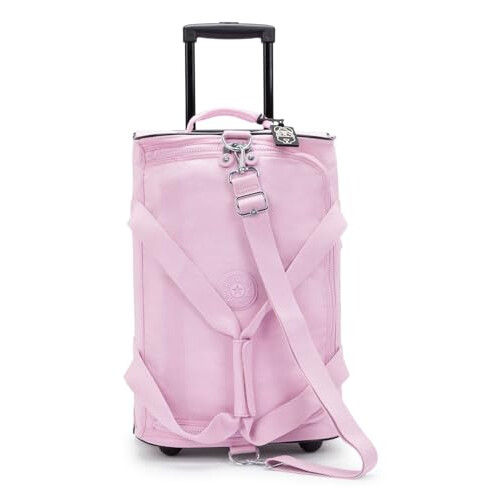 Kipling TEAGAN US Small wheeled duffle, Carry On, Blooming Pink (Pink)