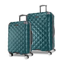 Kenneth Cole REACTION Diamond Tower Luggage Collection Lightweight Hardside Expandable 8-Wheel, Deep Teal, 28-Inch Checked, Diamond Tower Luggage