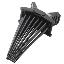 Pince Ă cheveux volumisante, peigne pour coiffure plate,-Noir