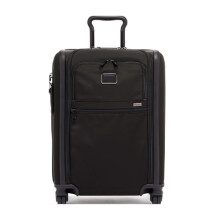 TUMI - Alpha Continental Expandable 4-Wheeled Carry-On Luggage, TSA Lock Tracer, Black, One Size