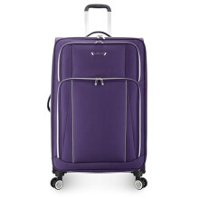 Traveler's Choice Lares Softside Expandable Luggage with Spinner Wheels, Purple, Checked 30-Inch, Lares Softside Expandable Luggage with Spinner