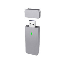 M.2 NVME 2230 2242 SSD Enclosure USB-A Port 10Gbps USB3.2 Gen2 External M.2 Case for M.2 2230 2242 SSD Silver Grey