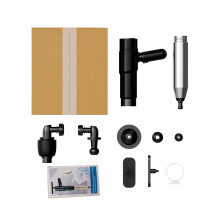 Piston de toilette en tube inoxydable 304 solide, avec-Noir