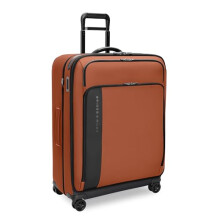 Briggs & Riley 74cm Large Expandable Spinner - Checked Luggage for Travel, Suitcases with Wheels, Softside Rolling Bag for Men & Women - ZDX