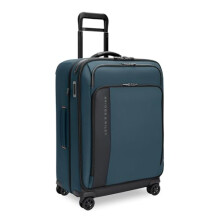 Briggs & Riley 66cm Medium Expandable Spinner - Checked Luggage for Travel, Suitcases with Wheels, Softside Rolling Bag for Men & Women - ZDX