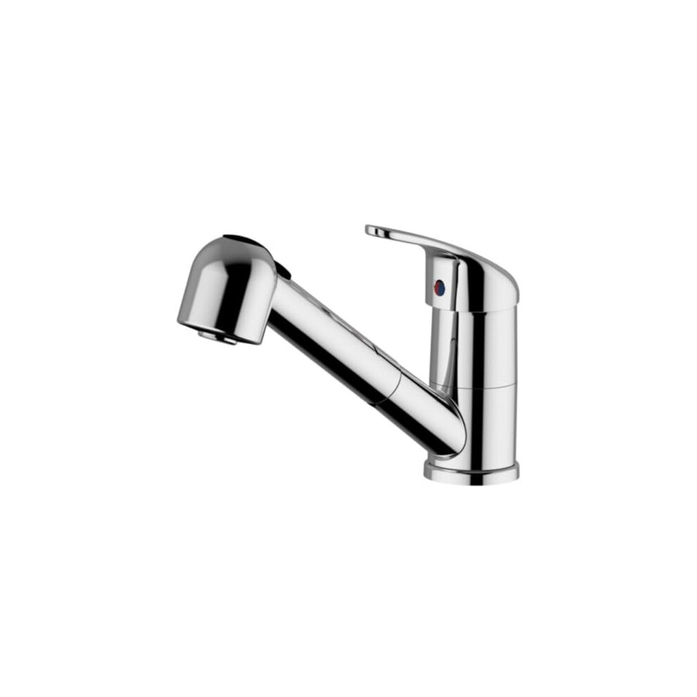 Photos - Tap SchlÃ¤fer 5004014 | Brass Mixer with Pull-Out Hand Shower for Kitchen or Laundry, 360 Swivel Spout Single Lever Faucet for S