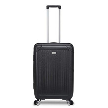Stratic Stripe Hard Shell Suitcase, Black, M, M