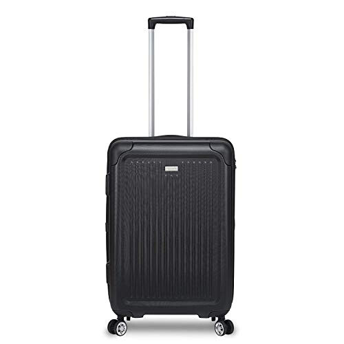 Stratic Stripe Hard Shell Suitcase, Black, M, M