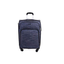 Fantana London Collection Light Pack Spinner Suitcase/Backpack/Holdall/Tote Bag/Vanity Case - Stripe Print (24" 68x43x28 8 Wheeled)