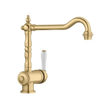 BLANCO TRADON | Kitchen Mixer tap in Satin Gold | High-Pressure | Non-Return Valve | Ceramic Cartridge | Assured Water Quality & Water-Saving |