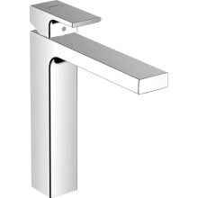 hansgrohe Vernis Shape Basin Mixer Tap 190 with metal pop-up waste set, chrome, 71590000