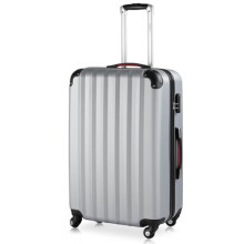 Monzana 28 Inch Large Suitcase for Checked Luggage, Flight Case, ABS/PC Lightweight Hard Shell Luggage Trolley Bags with 360Rubber Spinner Wheels,