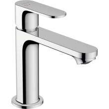 hansgrohe Rebris S - Bathroom tap with Metal pop-up Waste Set, Energy-Saving (CoolStart), Bathroom Sink tap with spout Height 109 mm, Basin Mixer tap