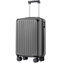 COOLIFE Cabin Suitcase 55X35X20cm for Ryanair & EasyJet, ABS Hard Shell Lightweight, 4 Dual-Spinners Wheels & TSA Lock - for Europe, Business, Study