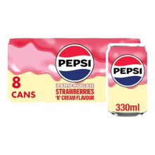 Pepsi Treats Strawberries & Cream, 8 x 330ml
