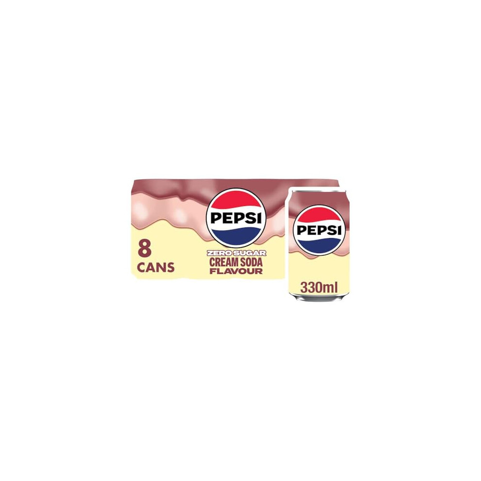 Pepsi Treats Cream Soda, 8 X 330Ml