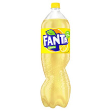 Fanta Lemon, Gas Soda, 2 Litre (Pack of 6) Plastic Bottle