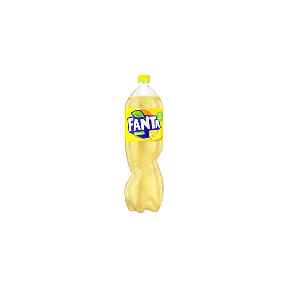 Fanta Lemon, Gas Soda, 2 Litre (Pack Of 6) Plastic Bottle