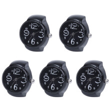 5X Arabische Zahl Quarz Männer Tasche Finger Ring Uhr 0,87 Zoll HOT