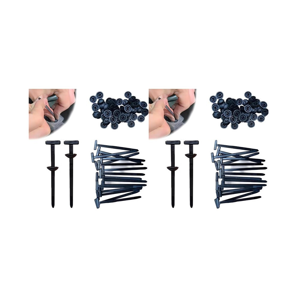 Nylon Universal Cable Tie Buckle Upgrade Multipurpose Plastic Cable Ties Tool Heavy Duty Self Locking 200Pcs 6033863677755