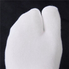 12X Calcetines Blancos Unisexos Calcetin Japones para Kimono Zuecos Chanclas Calcetin de Algodon de Dedo Pulgar Separado