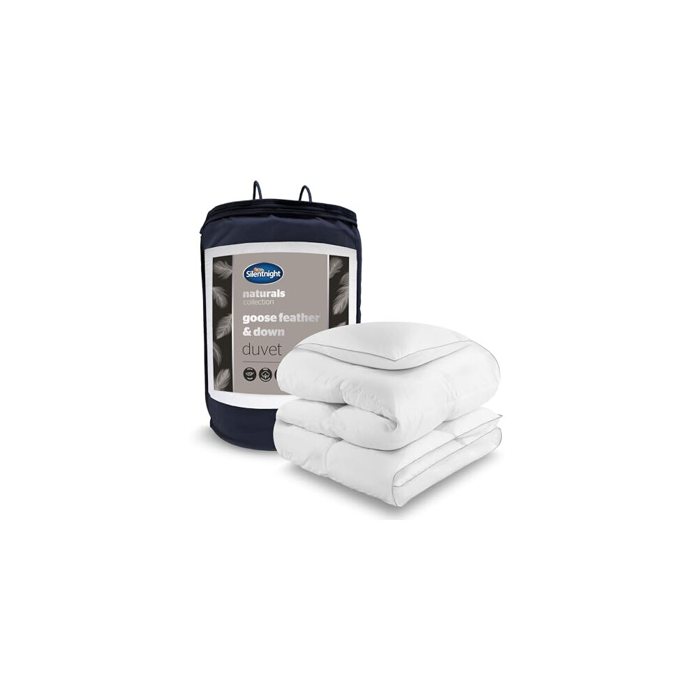 Photos - Duvet Silentnight Goose Feather and Down King  - Luxury Hotel Quality Feather 10.5 Tog  Quilt with 100 Cotton Down Proof 