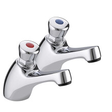 BRISTAN NON CONCUSSIVE BASIN TAPS CHROME PLATED