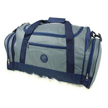 Mens Womens Ladies Simple Gym Sports Travel Holdall Grip Maternity Strong Bag (Grey)