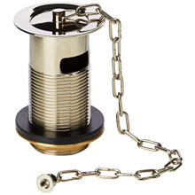 Bristan W BASIN02 C Basin Waste With Plug Slotted - Chrome
