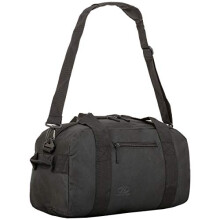 Highlander Cargo Bag 30L Durable Canvas Holdall ideal for Travel or as a Sport Duffle Bag (Black)