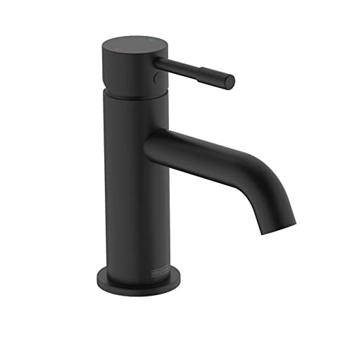 Bristan Bristan Mila Basin Mixer Tap with Clicker Waste Black (MI BAS BLK)