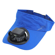 Adjustable Open Top Hat with USB Rechargeable Solar-Royal Blue
