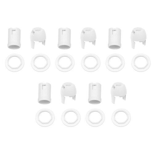 5X Plastic Shell Screw Type E14 Bulb Light Lamp Holder Socket AC 250V 2A 1