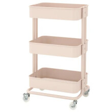 ikea RÅSKOG Pink Storage Trolley 35x45x77cm
