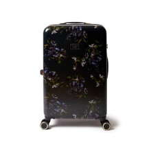 Ted Baker Midnight Bloom 68cm Medium Suitcase Navy Floral Hard Shell 4-Wheel Lightweight ABS TSA Lock Luggage Travel Bag Organised Interior Stylish