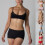 Bralette- und Boyshort-Höschen-Set mit Spitzenbesatz,-Blau L 4