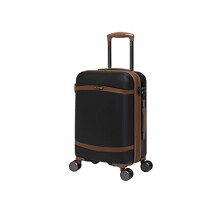 it luggage Quaint 21" Hardside Carry-on 8 Wheel Expandable Spinner, Black with Almond Trim, 21", Quaint 21" Hardside Carry-on 8 Wheel Expandable