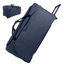Bordlite 30" Navy Extra Large Wheeled Holdall – Durable Twill 2-Wheel Travel Bag with Trolley Handle & 127L Capacity – Heavy-Duty Duffel Luggage
