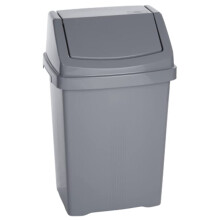 M1SS Heavy Duty Plastic Clip Lock Lid Bin Recycle Bin Slimline Bin With Removable Lid Rubbish, Dustbin, Trash Can, Waste or Storage of Animal Feed
