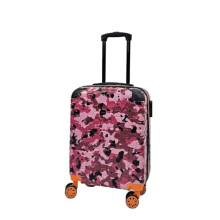 Infinity Leather Pink Camo Cabin Suitcase 55 x 40 x 20 cm Hard Shell Luggage Suitable for Easyjet, Ryanair, Jet 2 Paid Carry on