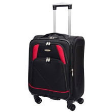 Cabin Size Suitcase Four Wheel Expandable Luggage Guardian Black