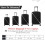HYPER VENTURE Luggage Cover Suitcase Protetor, Black, M, Black 5