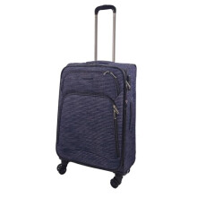Stripe Medium Check in Suitcase 68 x 43 x 28 cm Lightweight Soft Shell Luggage
