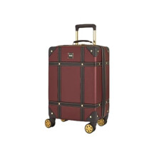 Infinity Leather Burgundy Cabin Suitcase 55 x 35 x 22 cm Lightweight Hard Shell Luggage Suitable for Easyjet, Ryaniar, Jet 2 Paid Carry on