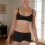 Bralette- und Boyshort-Höschen-Set mit Spitzenbesatz,-Blau M 11