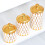 Plastic voedselbussen met gouden rand, verzegelde-wit 8